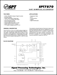 Click here to download SPT7870 Datasheet