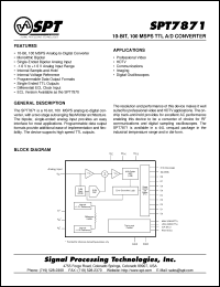 Click here to download SPT7871SCU Datasheet