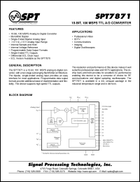 Click here to download SPT7871SIQ Datasheet