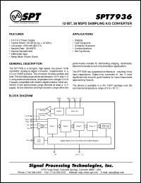 Click here to download SPT7936SCT Datasheet