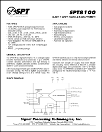 Click here to download SPT8100 Datasheet