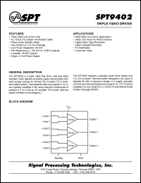 Click here to download SPT9402SCR Datasheet