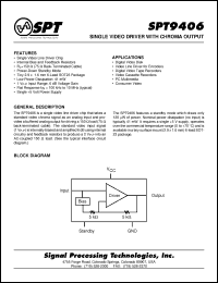 Click here to download SPT9406SCL Datasheet