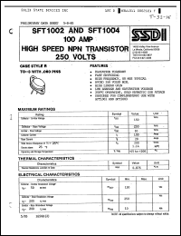 Click here to download SFT1014 Datasheet