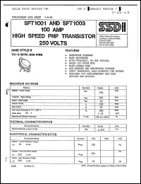 Click here to download SFT1003 Datasheet