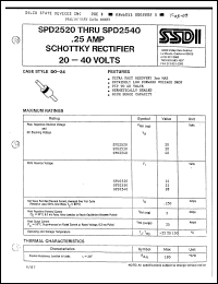 Click here to download SPD2520 Datasheet