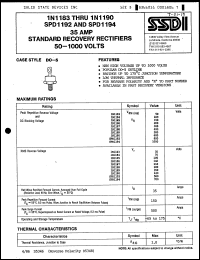 Click here to download 1N1187R Datasheet