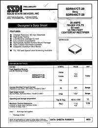 Click here to download SDR628CT-28 Datasheet