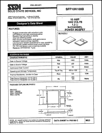 Click here to download SFF10N100B Datasheet