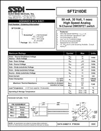 Click here to download SFT210DE Datasheet