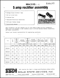 Click here to download SDA316D Datasheet