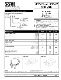 Click here to download SFT5672E Datasheet