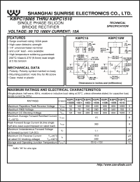 Click here to download KBPC1508W Datasheet