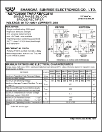 Click here to download KBPC2504W Datasheet