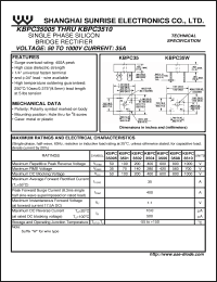 Click here to download KBPC35005 Datasheet