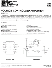 Click here to download SSM2013 Datasheet