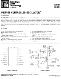 Click here to download SSM2033 Datasheet