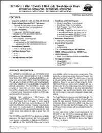 Click here to download SST29SF020-70-4I-WH Datasheet