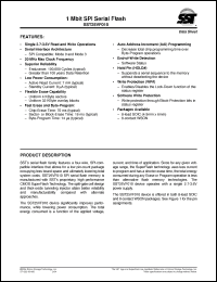 Click here to download SST25VF010-20-4C-QAE Datasheet