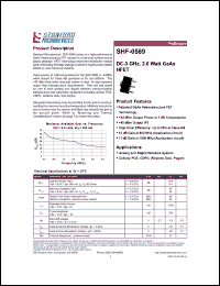 Click here to download SHF-0589 Datasheet