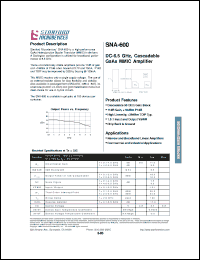 Click here to download SNA-600 Datasheet
