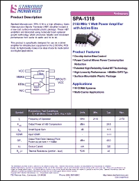 Click here to download SPA-1318 Datasheet