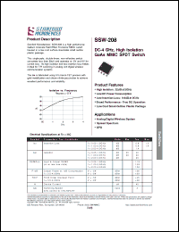 Click here to download SSW-208 Datasheet