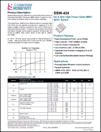 Click here to download SSW-424 Datasheet