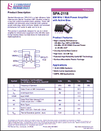Click here to download SPA-2118 Datasheet