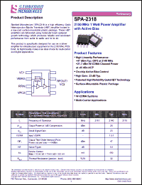 Click here to download SPA-2318 Datasheet