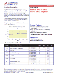 Click here to download SXL-208-BLK Datasheet