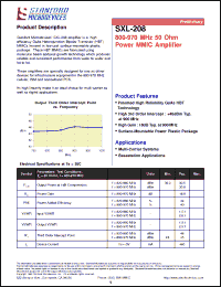 Click here to download SXL-208-TR1 Datasheet