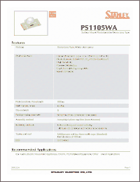 Click here to download PS1105WA Datasheet