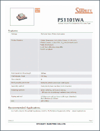 Click here to download PS1101WA Datasheet