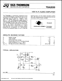 Click here to download TDA2030 Datasheet