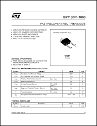 Click here to download BYT30PI-1000 Datasheet