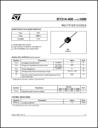 Click here to download BY214-1000 Datasheet