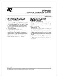Click here to download STRF0000 Datasheet