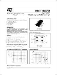 Click here to download EMIF01-10005W5 Datasheet