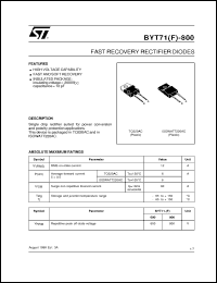 Click here to download BYT71F-800 Datasheet