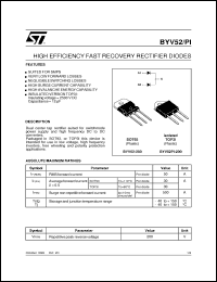 Click here to download BYV52PI-200 Datasheet