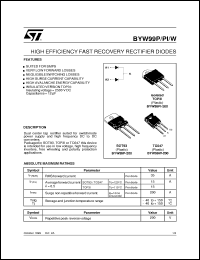 Click here to download BYW99PI-200 Datasheet