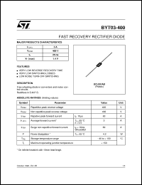 Click here to download BYT03-400 Datasheet
