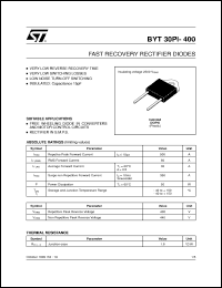 Click here to download BYT30PI-400 Datasheet
