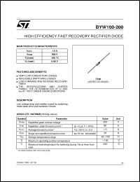 Click here to download BYW100 Datasheet