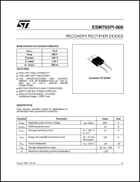 Click here to download ESM765PI-800 Datasheet