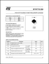 Click here to download BYW77G-200 Datasheet