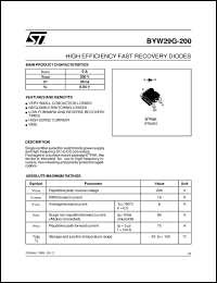 Click here to download BYW29G-200 Datasheet