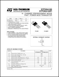 Click here to download STP3NA100 Datasheet