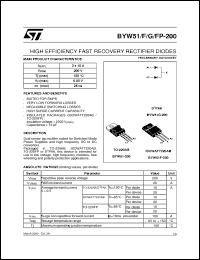 Click here to download BYW51FP-200 Datasheet